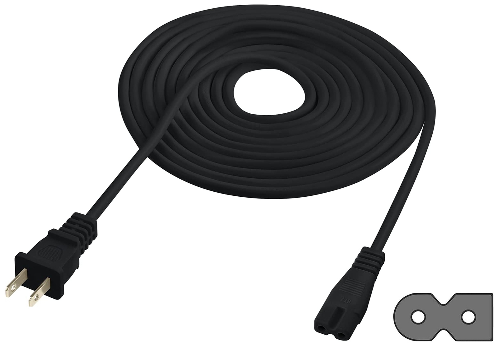 Vebner Extra Long 17-Foot Power Cord Compatible with Select Vizio TV LED Smar...