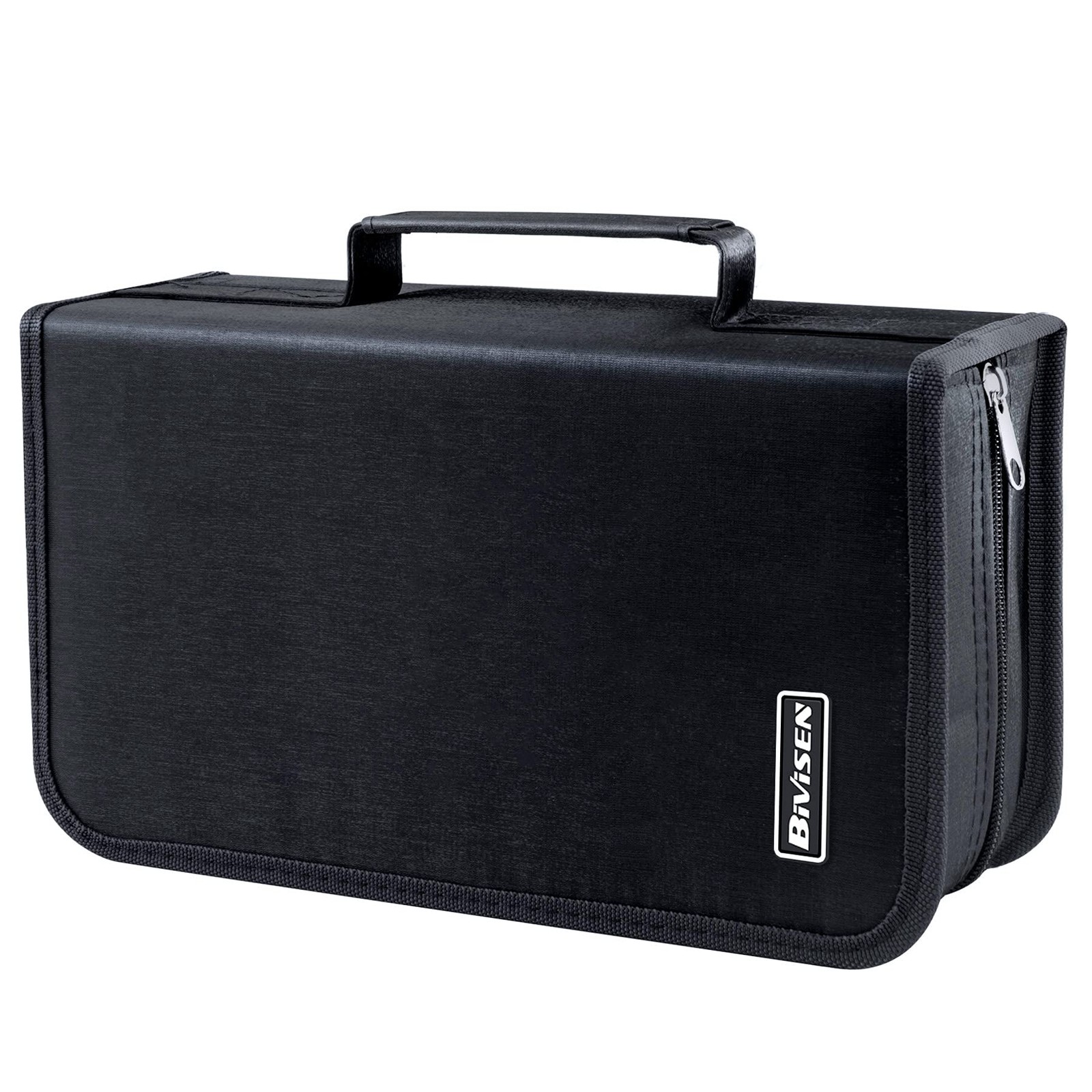 DVD Case, 128 Capacity CD/DVD Case Wallet Binder Storage Holder Booklet for Car