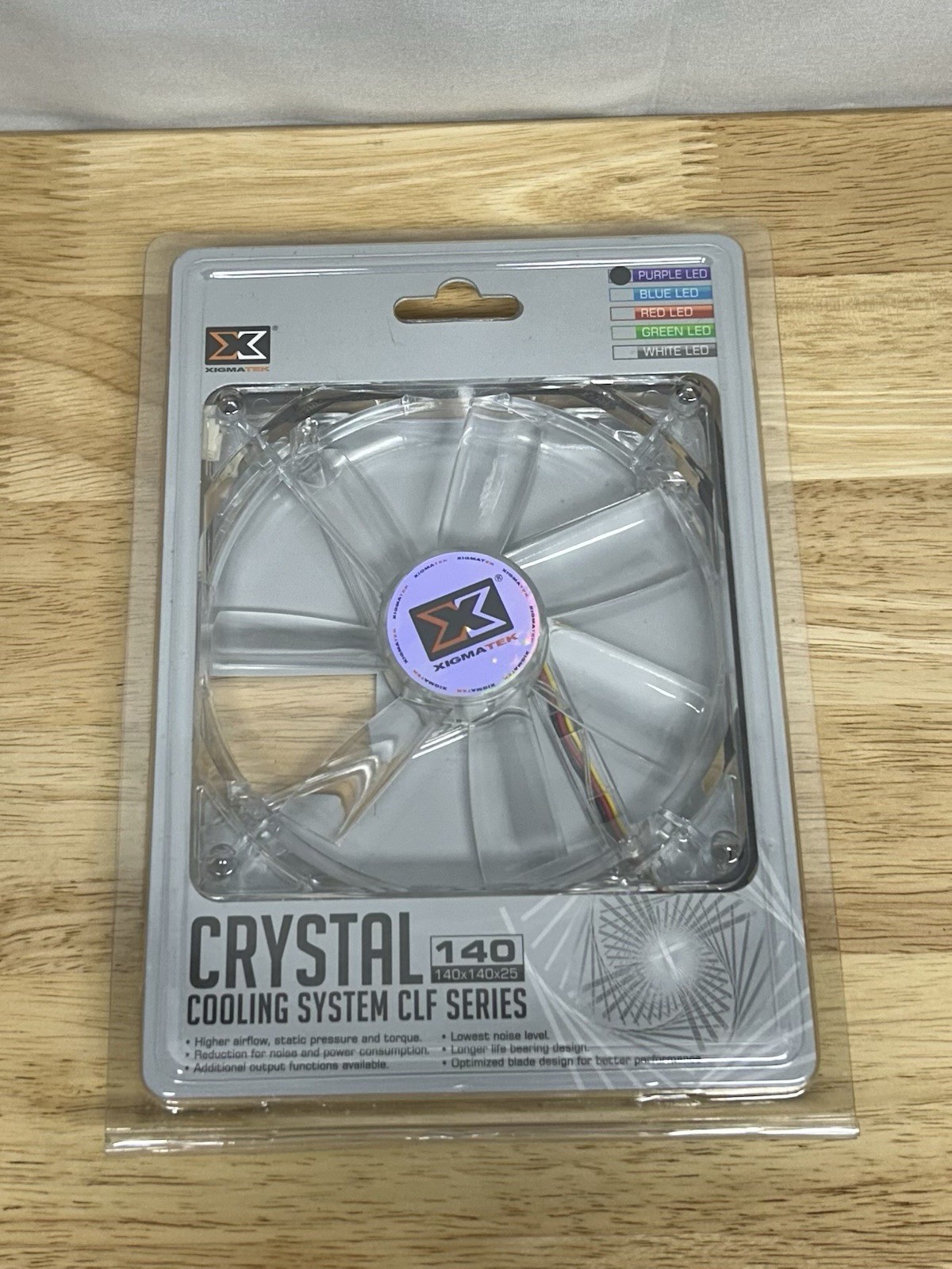 Xigmatek Crystal Cooling System CLF 140 Series Fan Purple Led