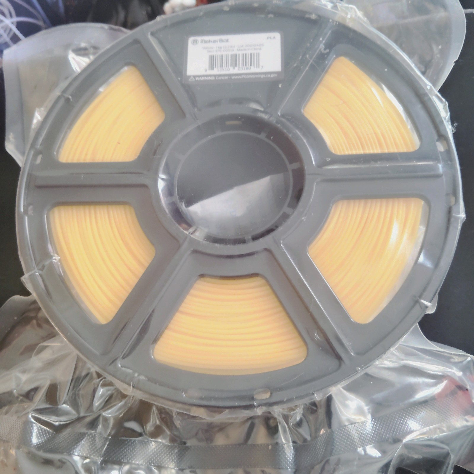 MakerBot 375-0051A Sketch PLA Filament True Yellow 2.2Lb(Open Box)