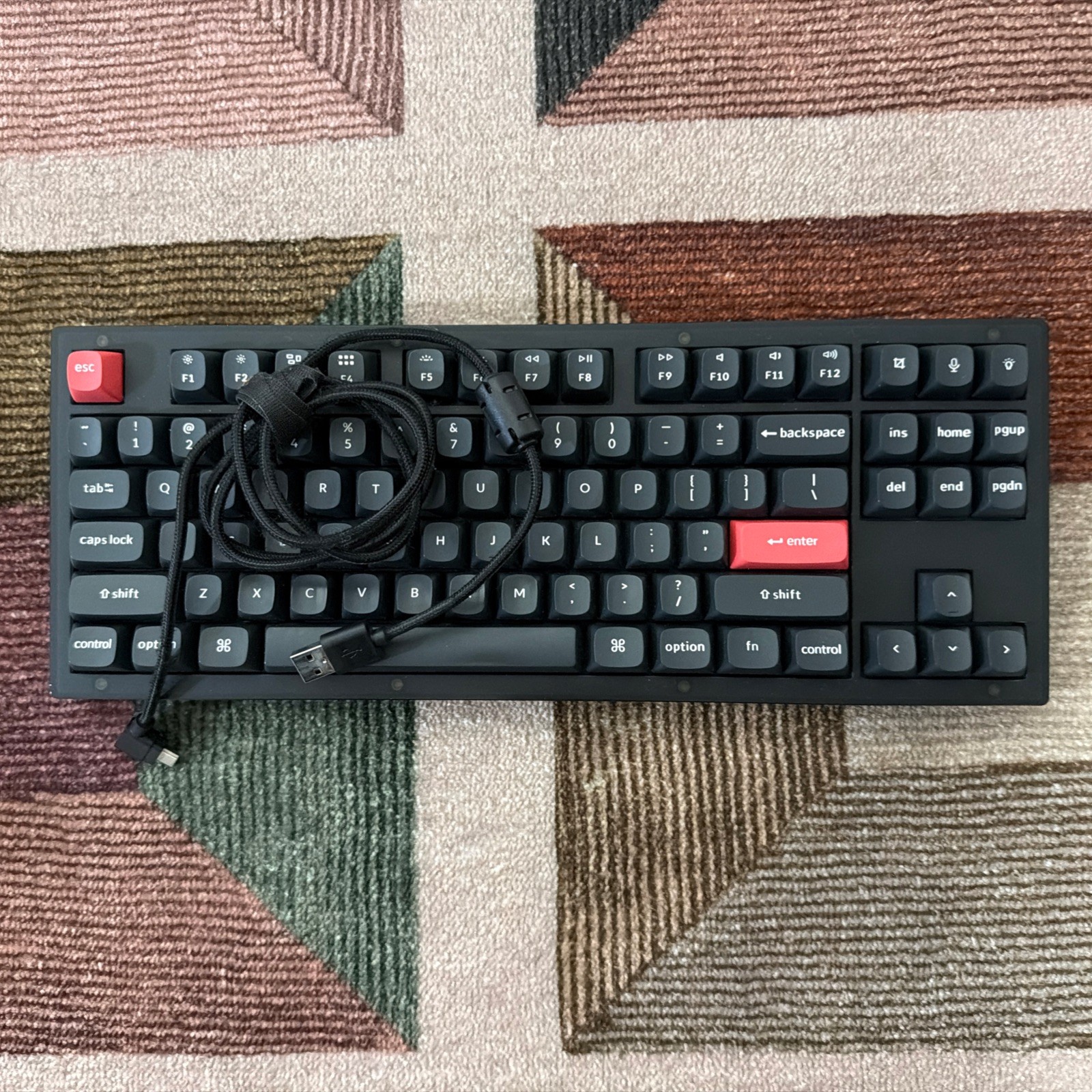 Keychron V3 Mechanical Wired USB QWERTY English Black/Red Keyboard