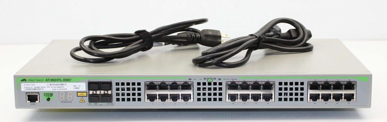 Allied Telesis | AT-9924TL-EMC2 | 24 Port Gigabit Network Switch-Dual PSU-NoEARS