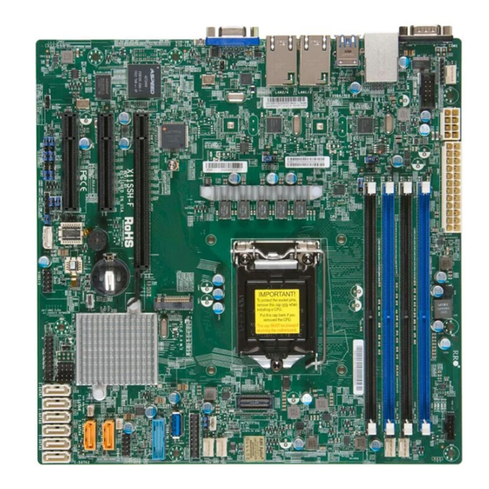 For Supermicro X11SSH-F Intel C236 Chipset LGA1151 DDR4 Server Motherboard