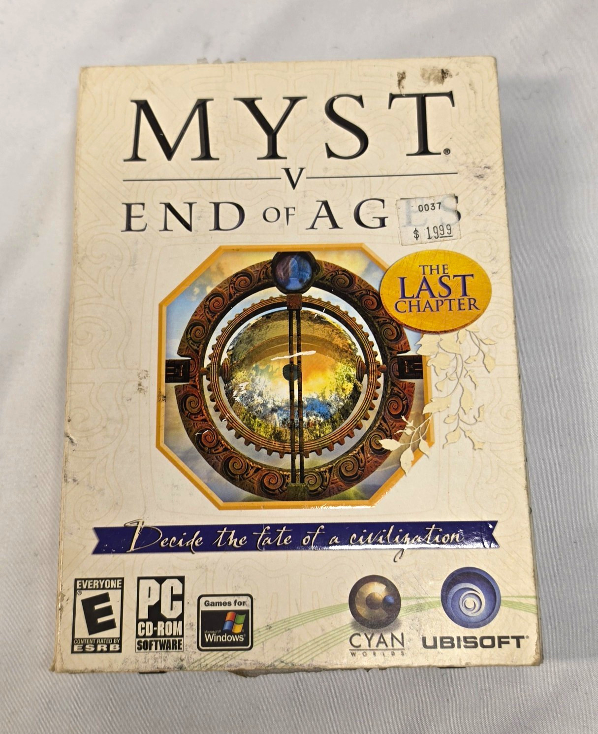 Ubisoft Myst V: End of Ages Adventure PC Game CD-ROM 3-Disc English Win 2000/XP