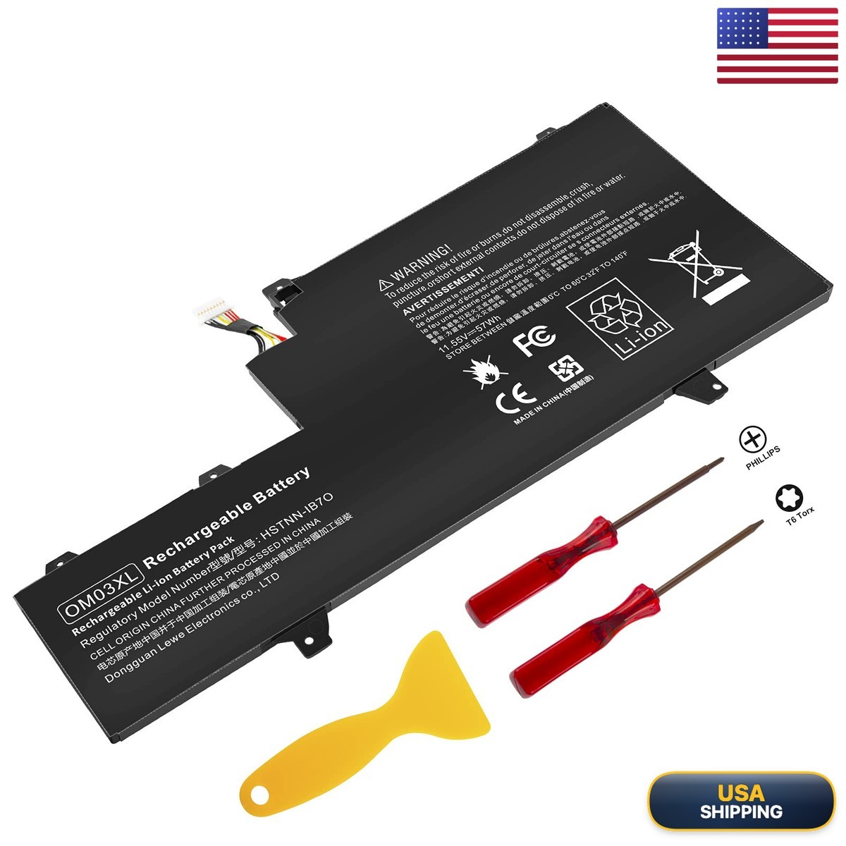 TREE.NB Laptop Battery HP EliteBook x360 1030 G2 OM03XL OMO3XL OM03057XL
