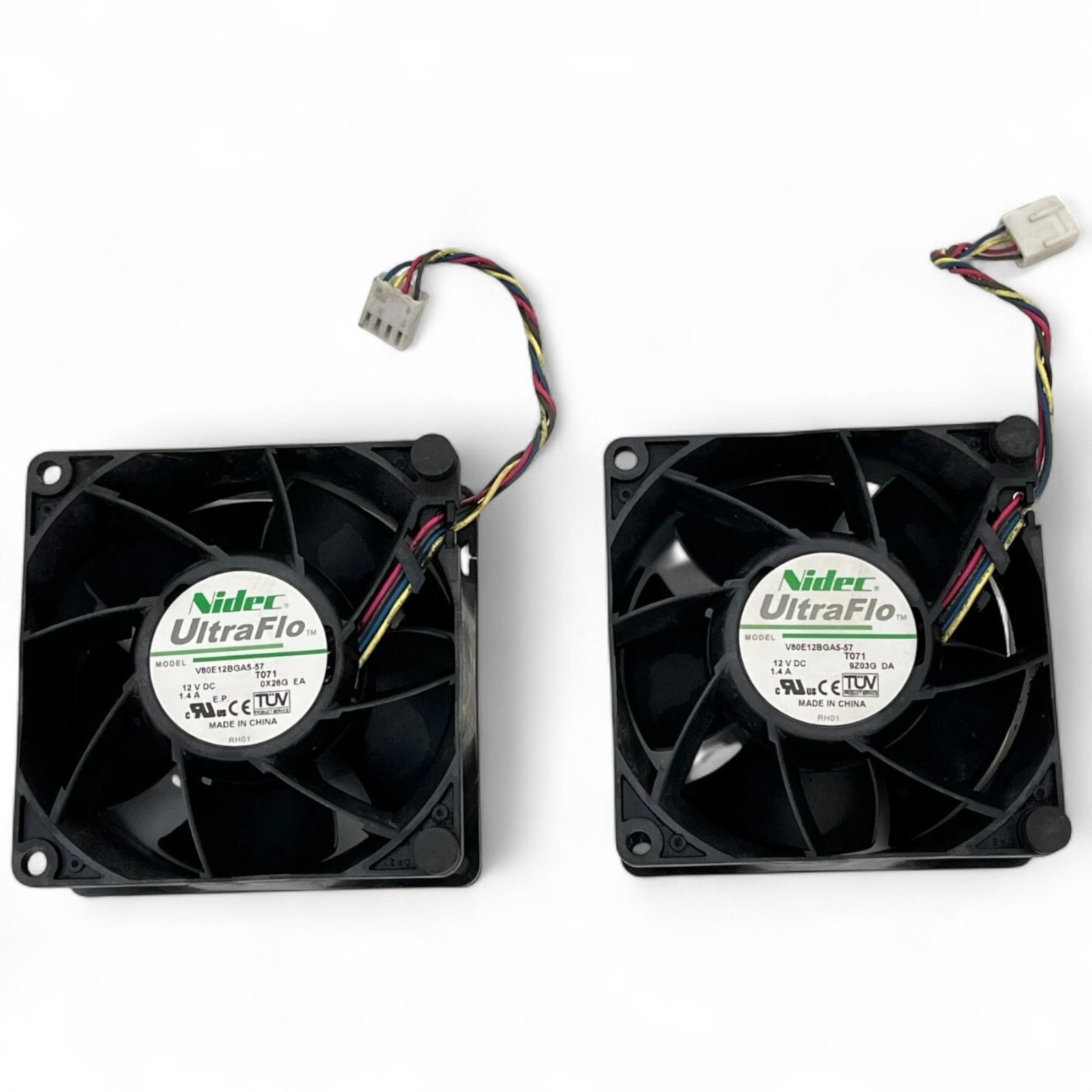 Lot Of 2 Supermicro V80E12BGA5-57 4 pin Server Fan - Tested