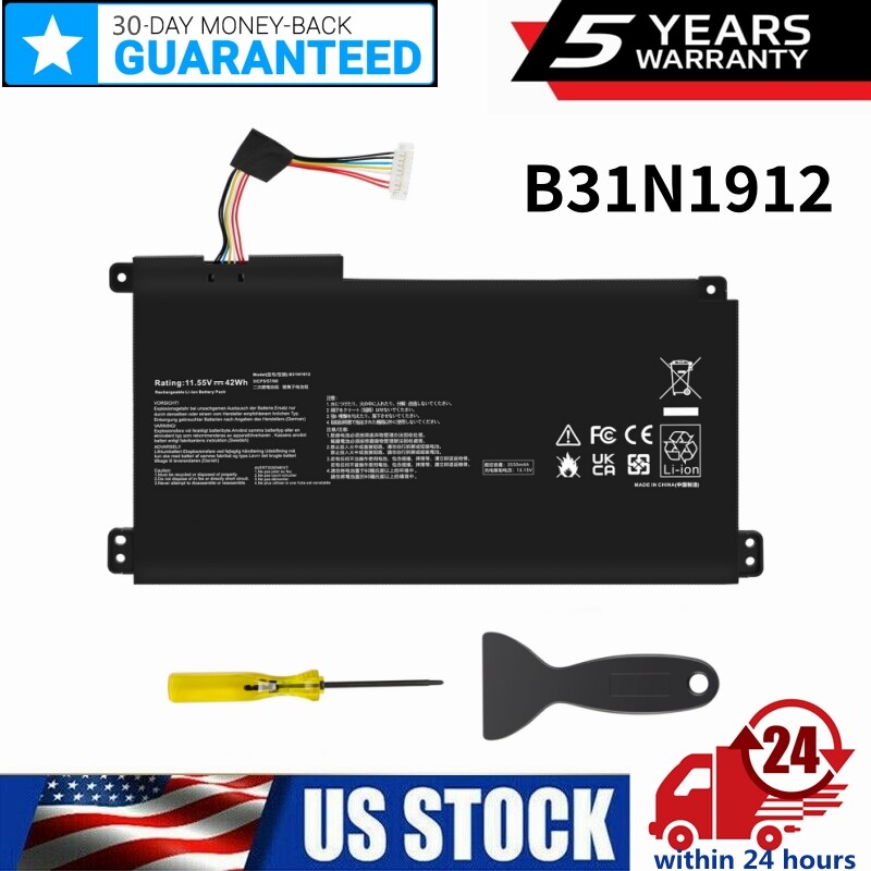 US B31N1912 Battery For ASUS VivoBook E410 E410MA L410MA E510 E510MA L510 L510M