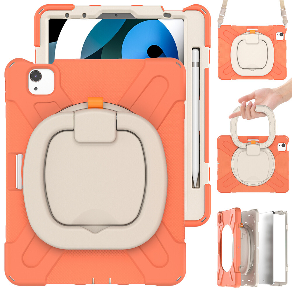 For iPad Air 11" inch 2026 2025 Case Shockproof Rotating Stand Cover With Strap