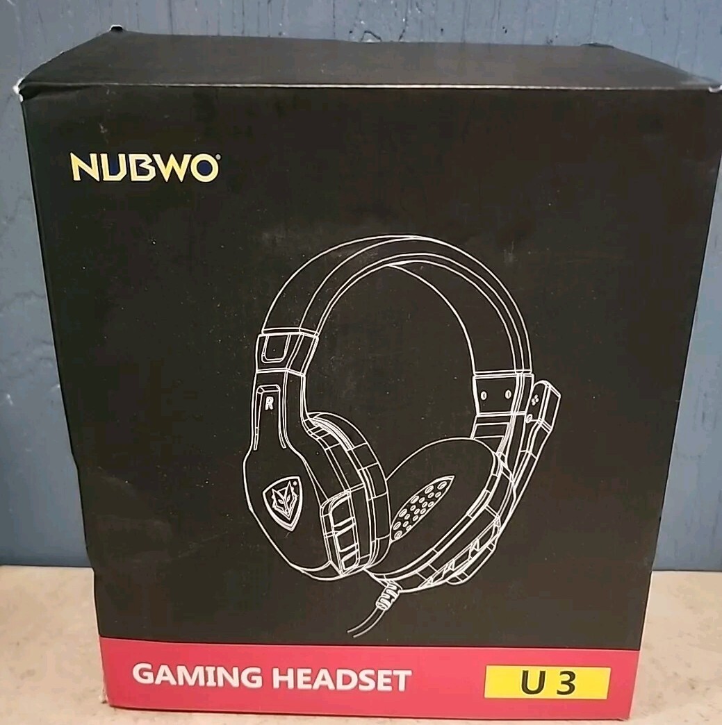NUBWO U3 3.5mm Gaming Headset, Black
