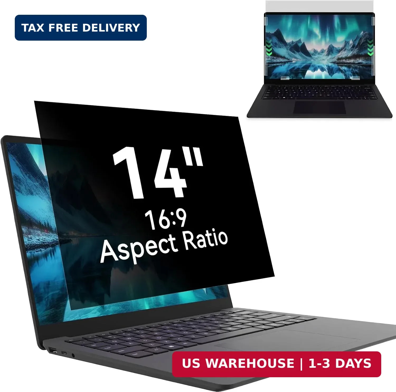 Laptop Privacy Screen 14 Inch 16:9 Aspect Ratio