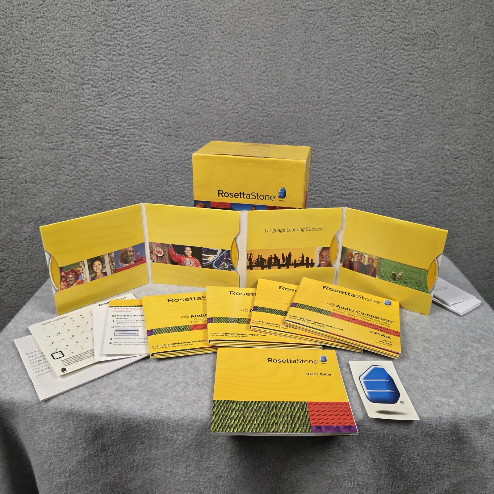 Rosetta Stone Spanish CD-ROM Language Course Windows Mac V3 With Audio Set