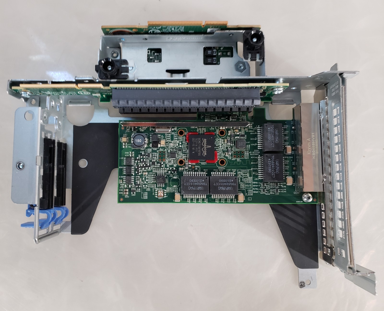 Dell EMC Bundle HY7RM Quad Port 1GB Network Adapter + 06M7P2 Riser 2&3 w/ Cage
