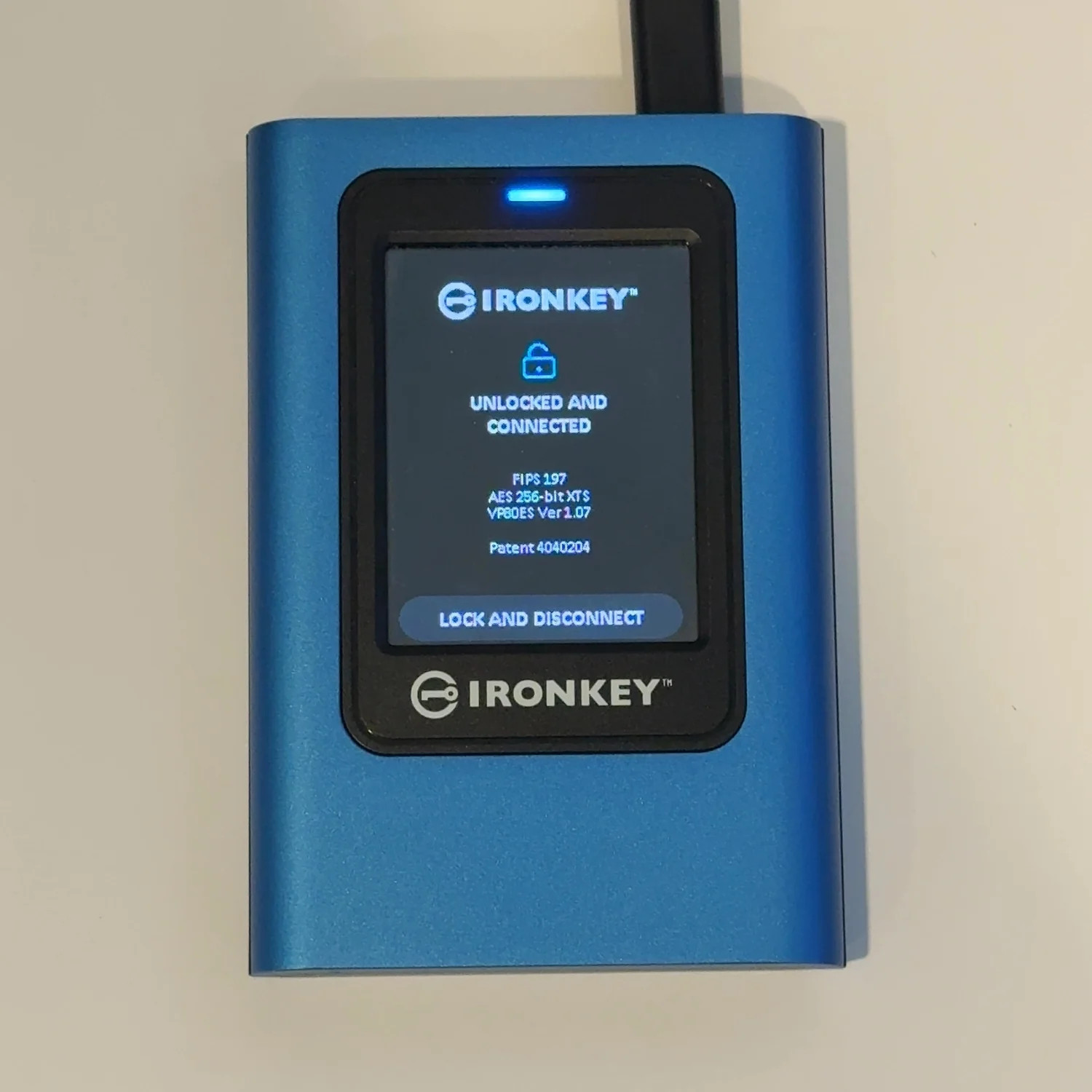 Kingston IronKey Vault Privacy 80 External SSD 480GB USB-C IKVP80ES/480G