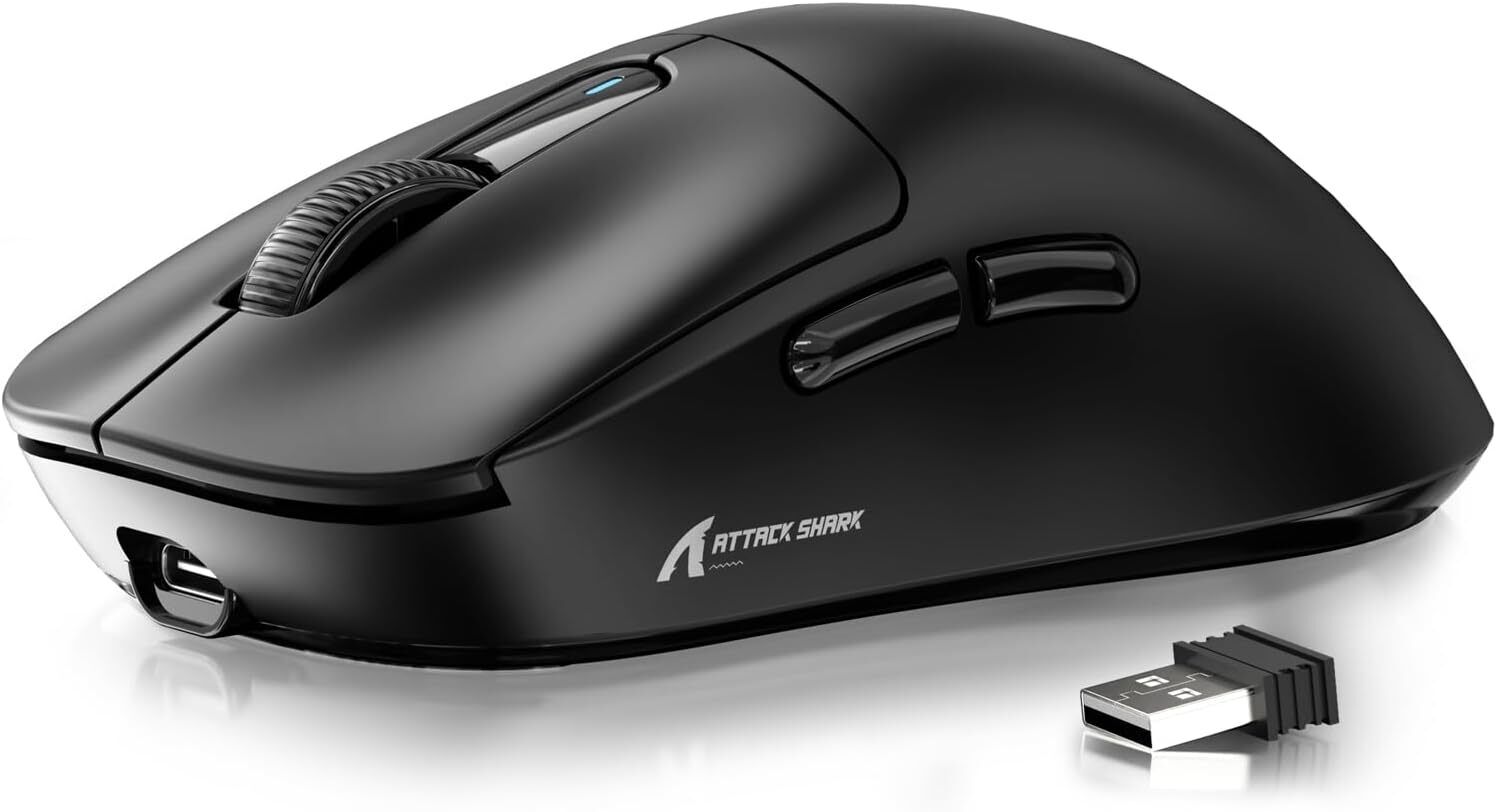 ATTACK SHARK X3 49g SUPERLIGHT Mouse, PixArt PAW3395 Gaming Sensor