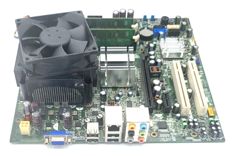 DELL 0RY007 MOTHERBOARD + 1.6 GHz INTEL E2140 CPU SLA3J + 1 GB RAM + H/S & FAN
