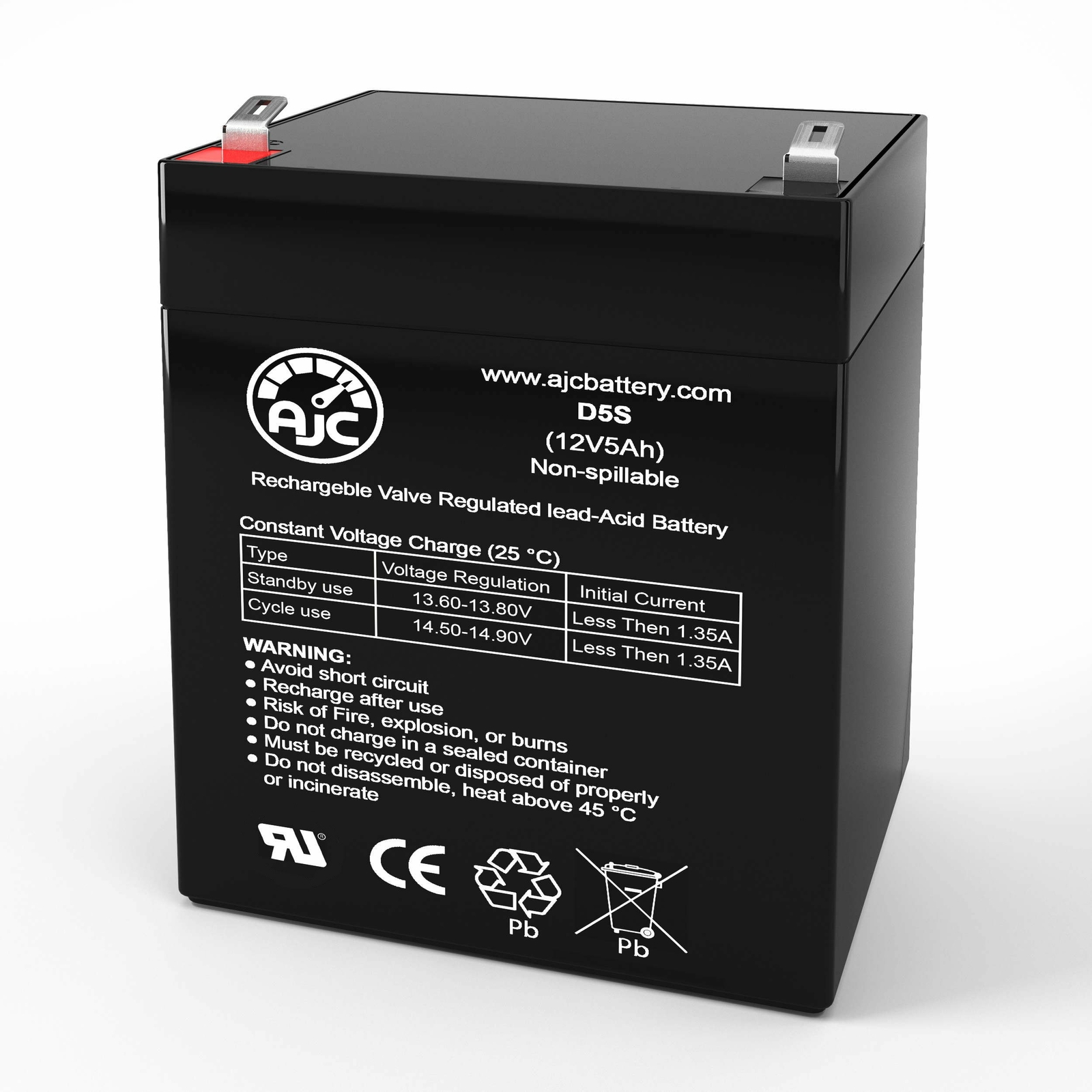 AJC Battery Compatible with Eaton Powerware 3105 350 12V 5Ah UPS Battery