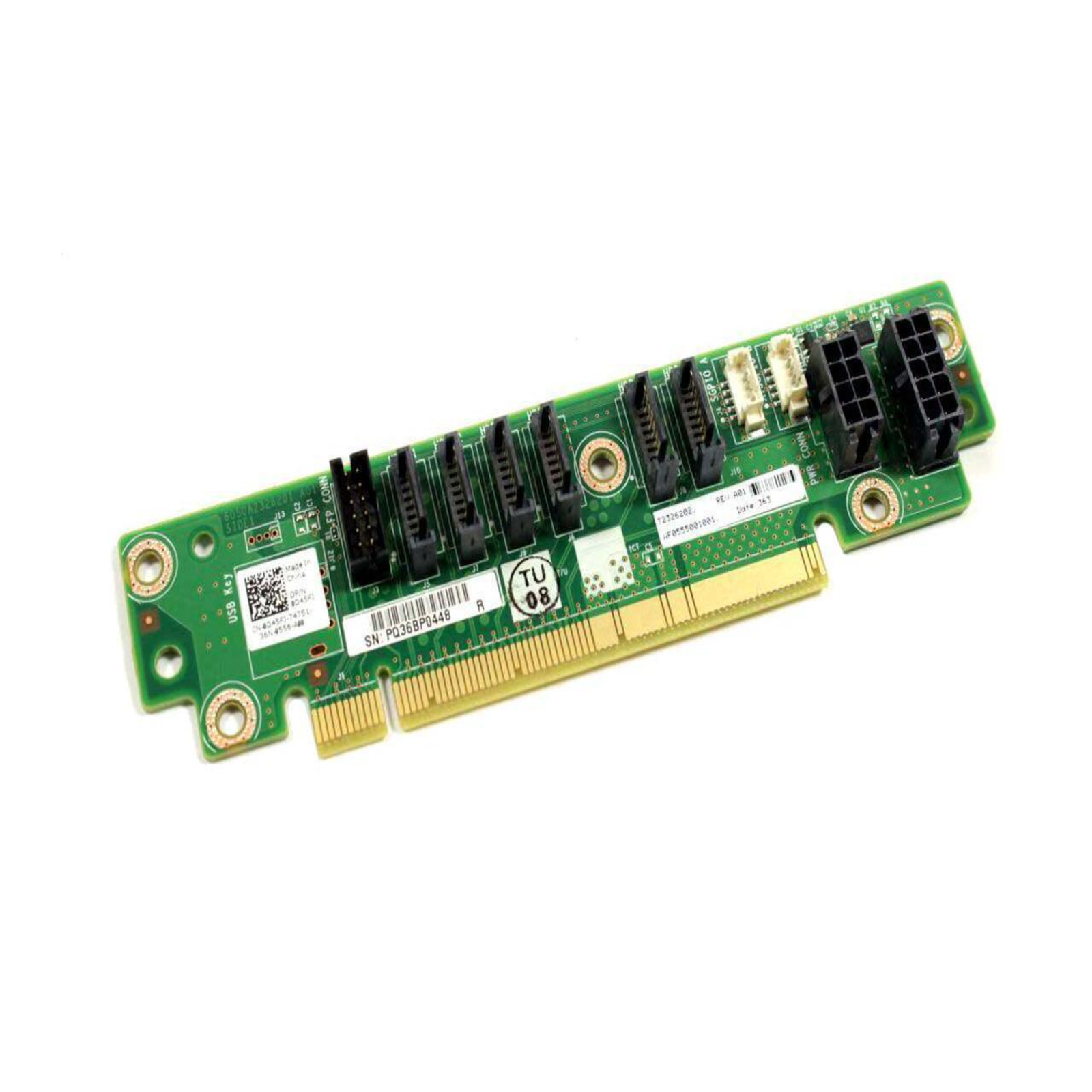 Dell PowerEdge C6100 C6105 6 × SATA Ports SATA Interposer Backplane Board D45FJ