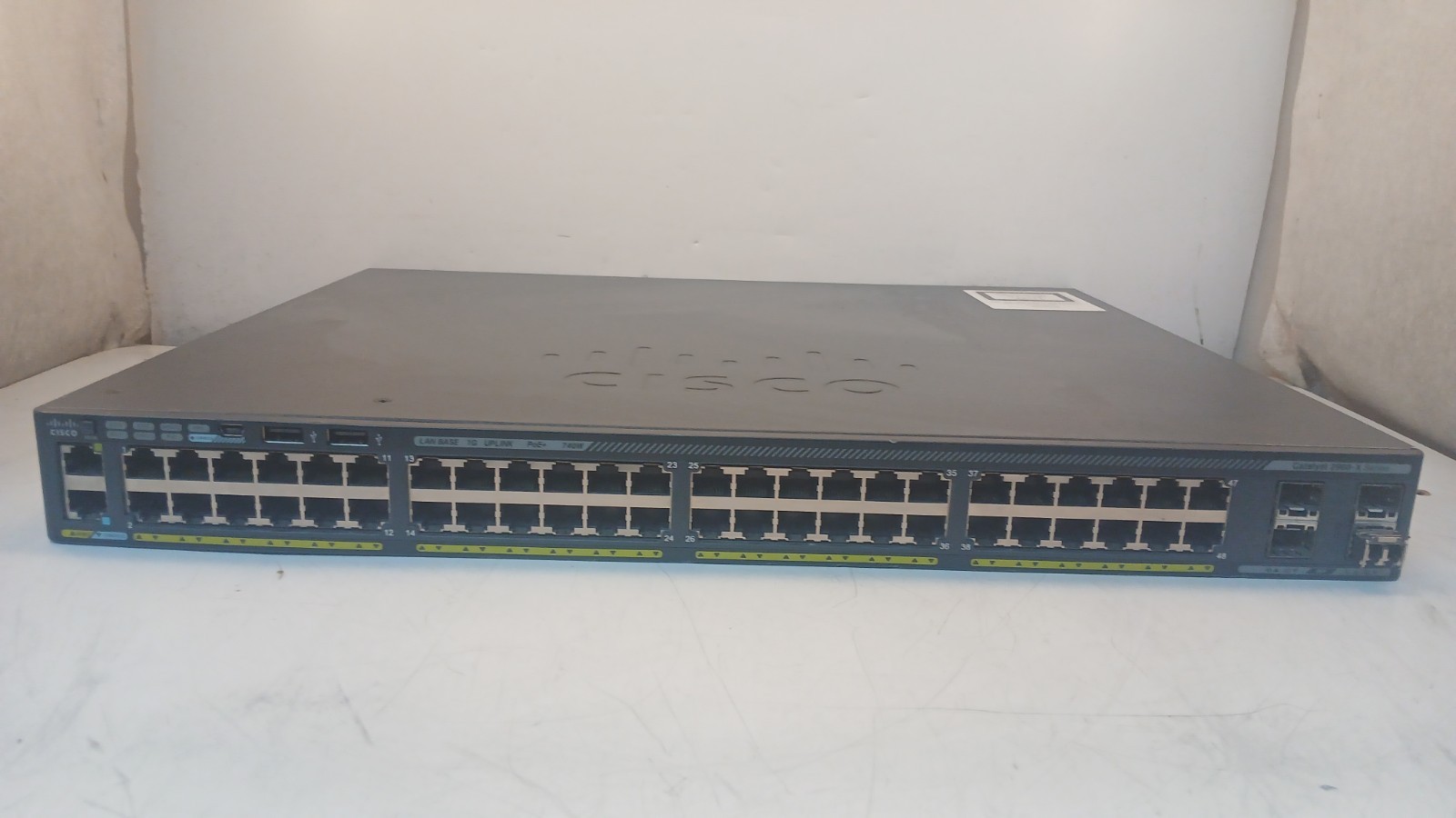 Cisco WS-C2960X-48FPS-L V02 48-Port 2960X PoE+ Gigabit Ethernet Switch *WORKING*