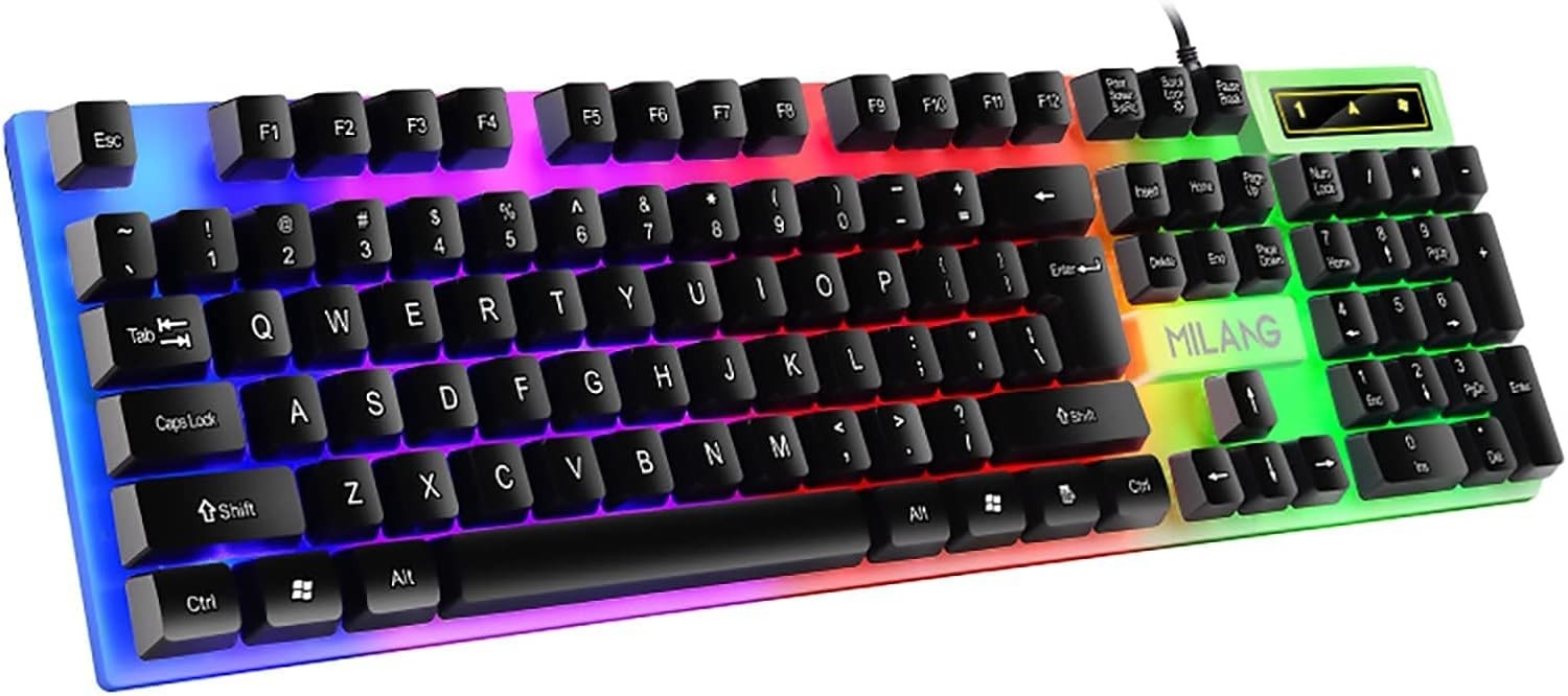 Milang K6 Ultimate Warrior RGB Wired Gaming Keyboard 104 Keys