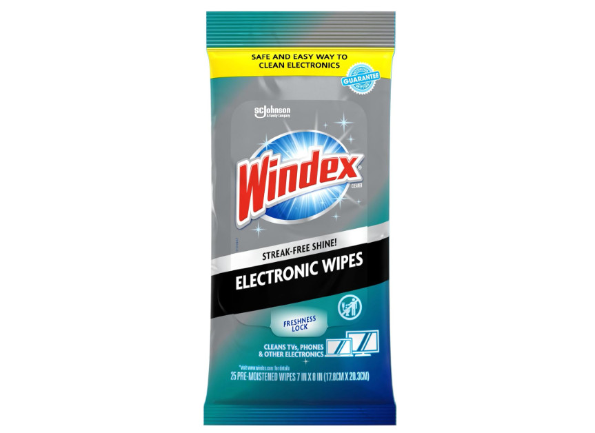 Windex Electronic Cleaning Wipes Pre-Moistened Screen Wipes 25 Count Resealable