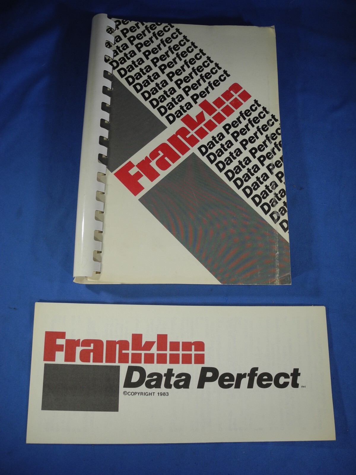 Franklin Computer Data Perfect Manual Guide & Reference Card 