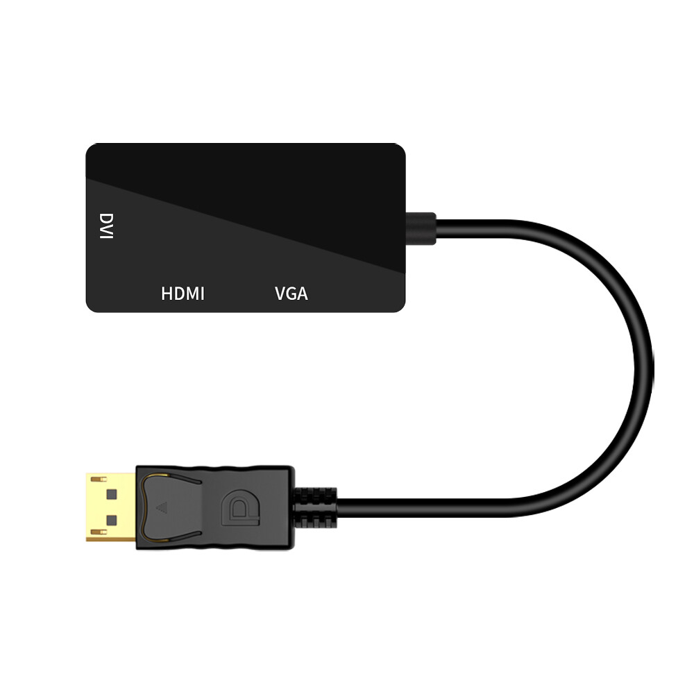DisplayPort to HDMI / VGA / DVI  Multi-Function Adapter converter