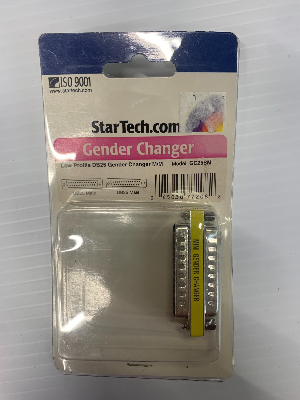 25-Pin DB25 Serial Mini Male to Male M/M Gender Changer Coupler Adapter