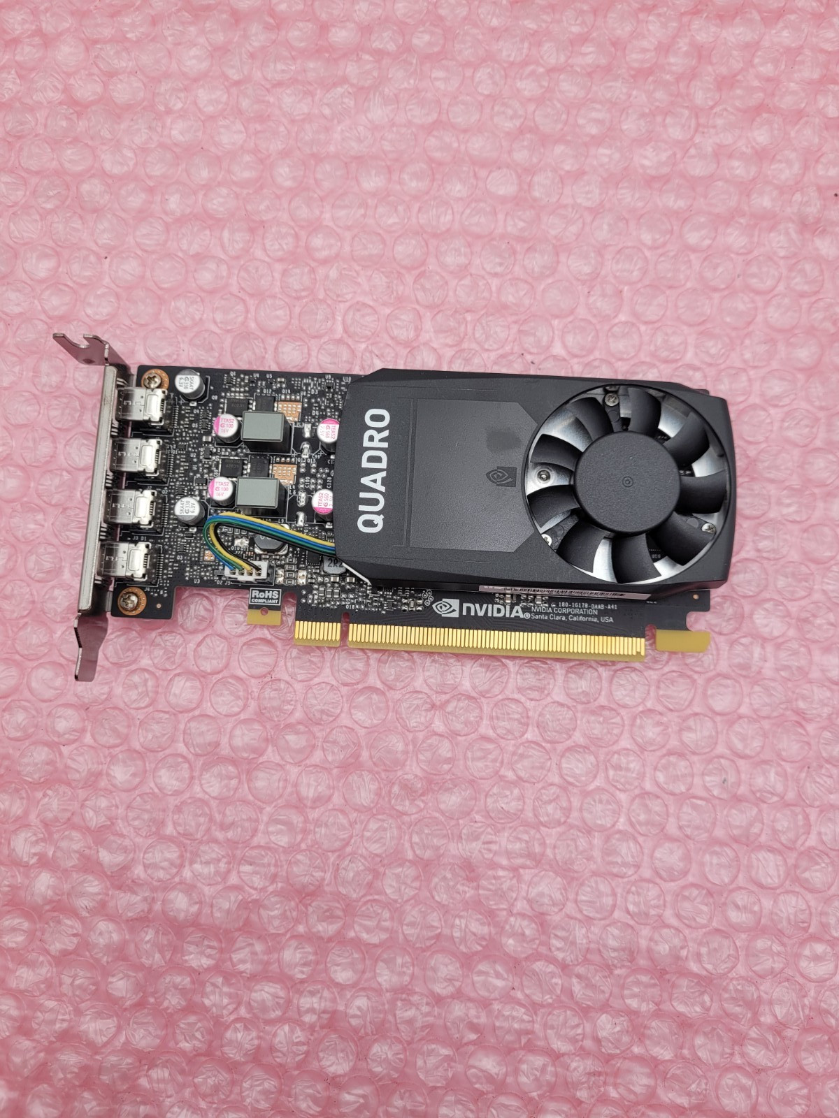 NVIDIA Quadro P1000 4GB GDDR5 low Profile Graphics Card 4x Mini DisplayPort