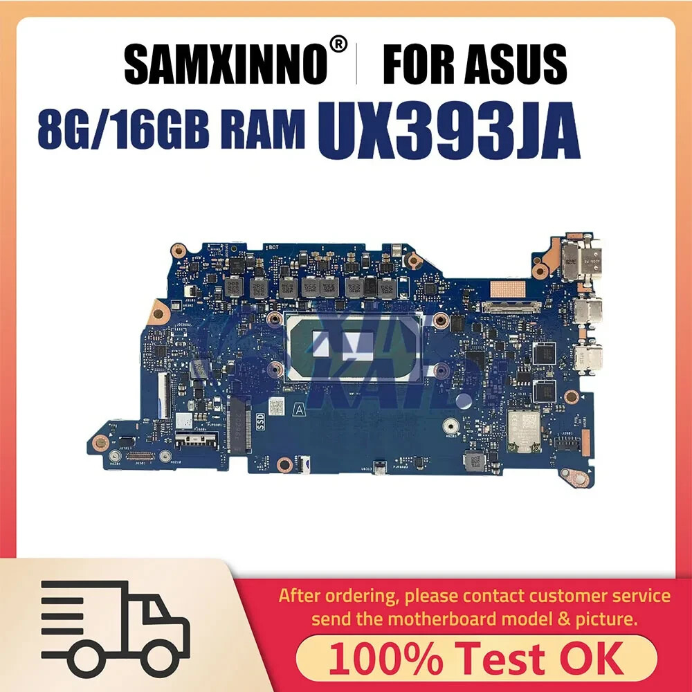 For ASUS UX393JA UX393 UX393JA UX393EA Motherboard I7-1065G7 16GB Mainboard