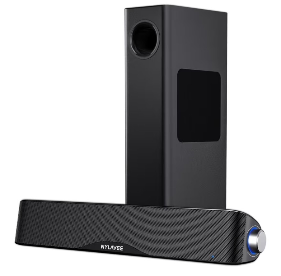 Nylavee Computer Speakers with Subwoofer, 2.1 PC Speakers System w/Bluetooth NEW