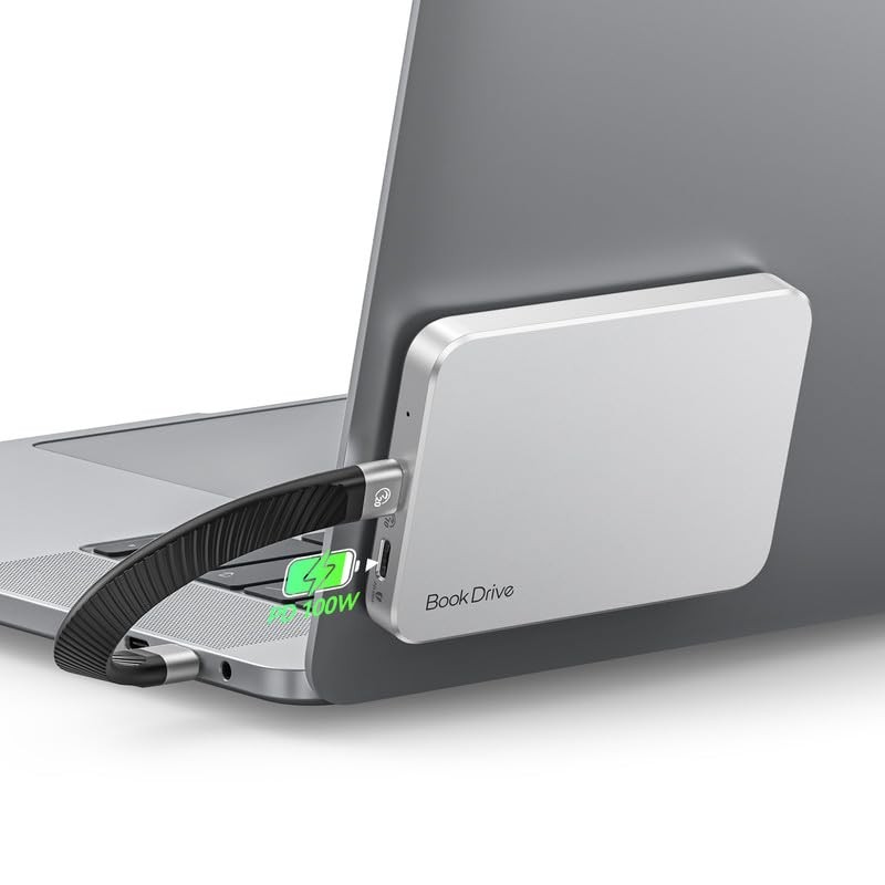 ORICO BookDrive 1TB Magnetic External SSD with PD 100W Charging for Labtop & ...