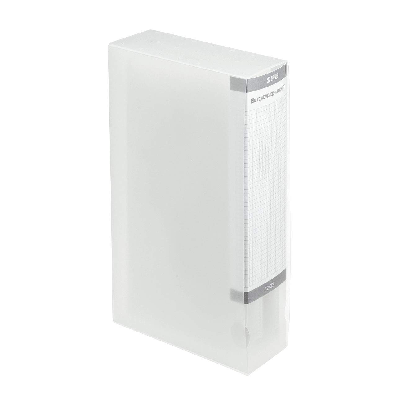 Disc file case compatible with CD jacket storage Clear FCD-FLBD32BCL