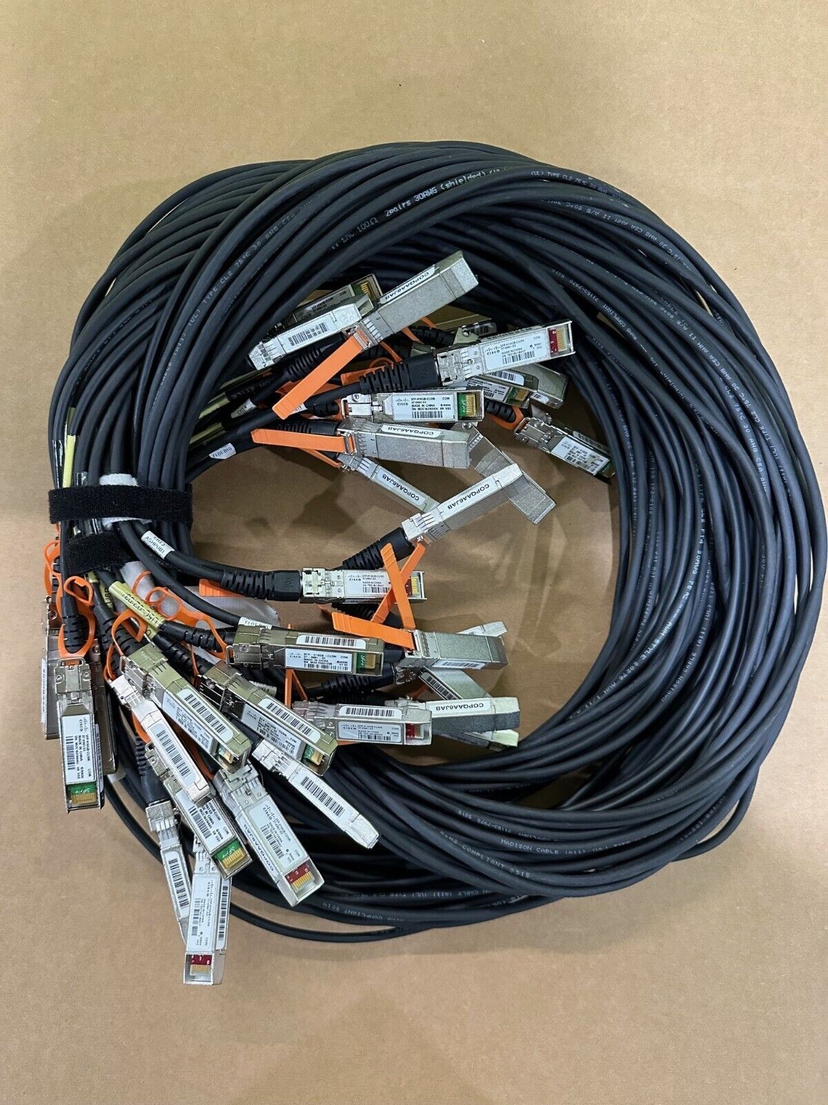 Lot of 20 Cisco SFP-H10GB-CU3M Cable 37-0961-03