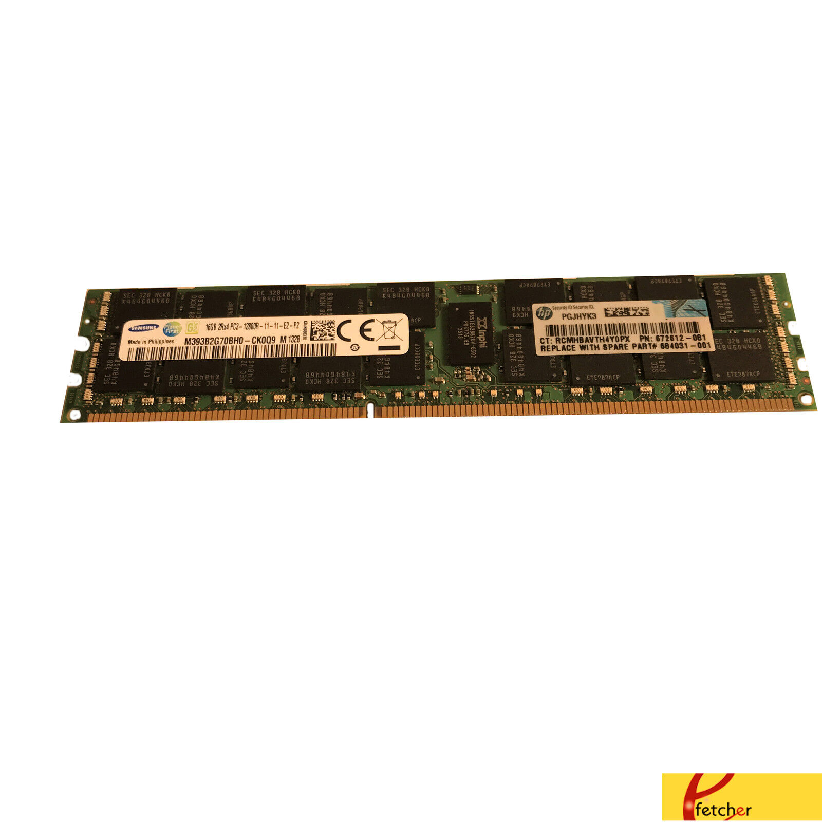 128GB (8 x 16GB) HP Original Memory For Proliant DL320 DL360 DL370 DL380 ML330