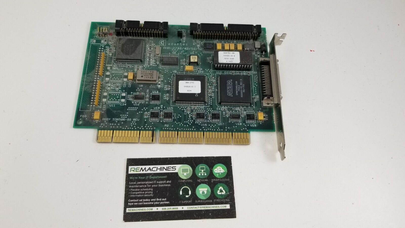 Adaptec AHA-2740A/42A/40AT/42AT EISA SCSI Controller Card TESTED 