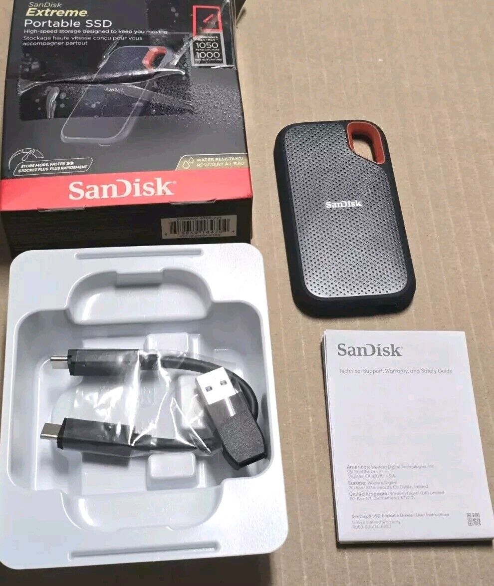 SanDisk Portable SSD 4TB External Solid State Drive SSDE61 