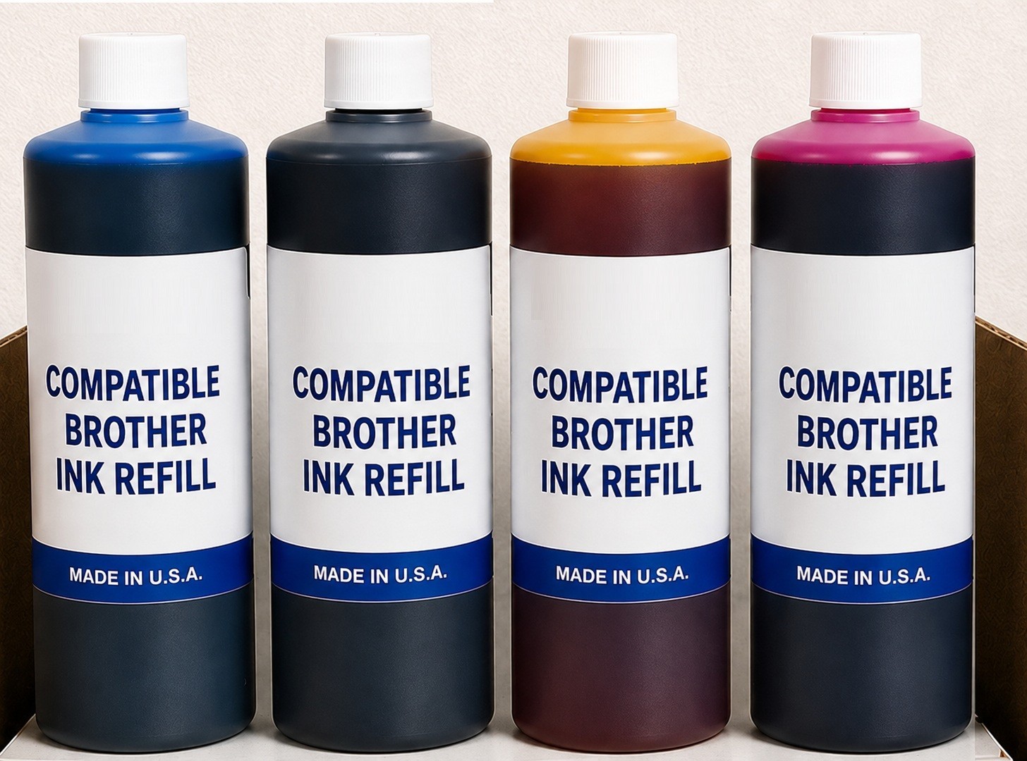 4 LITERS COMPATIBLE BULK INK REFILL FOR BROTHER mfct580dw mfct 580dw (C-Y-M-K)