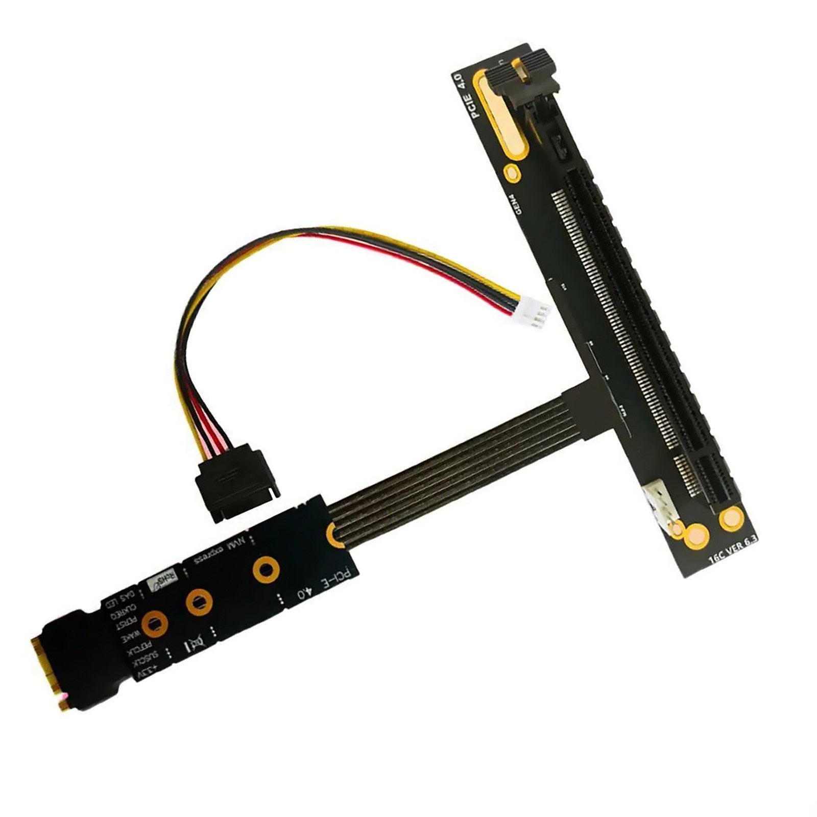 M.2 to PCIe x16 Graphics Card Adapter Cable For M2 NVME GEN4 to PCI-e 4.0 X4