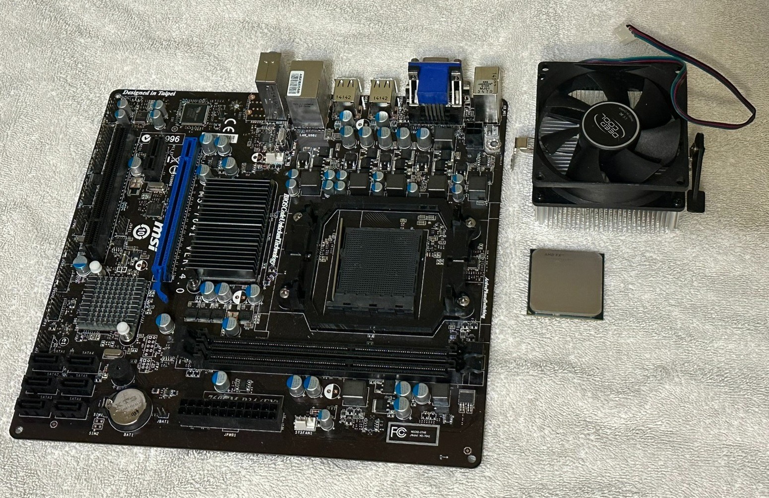 MSI 760GMA-P34 (FX) MS-7641 Socket AM3 & Heat Sink + AMD 760G mATX Motherboard