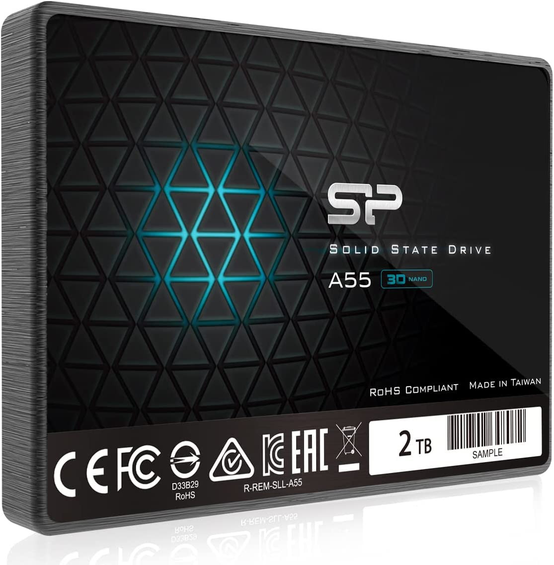 Silicon Power 2TB SSD 3D NAND A55 SLC Cache Performance Boost SATA III 2.5" 7Mm 