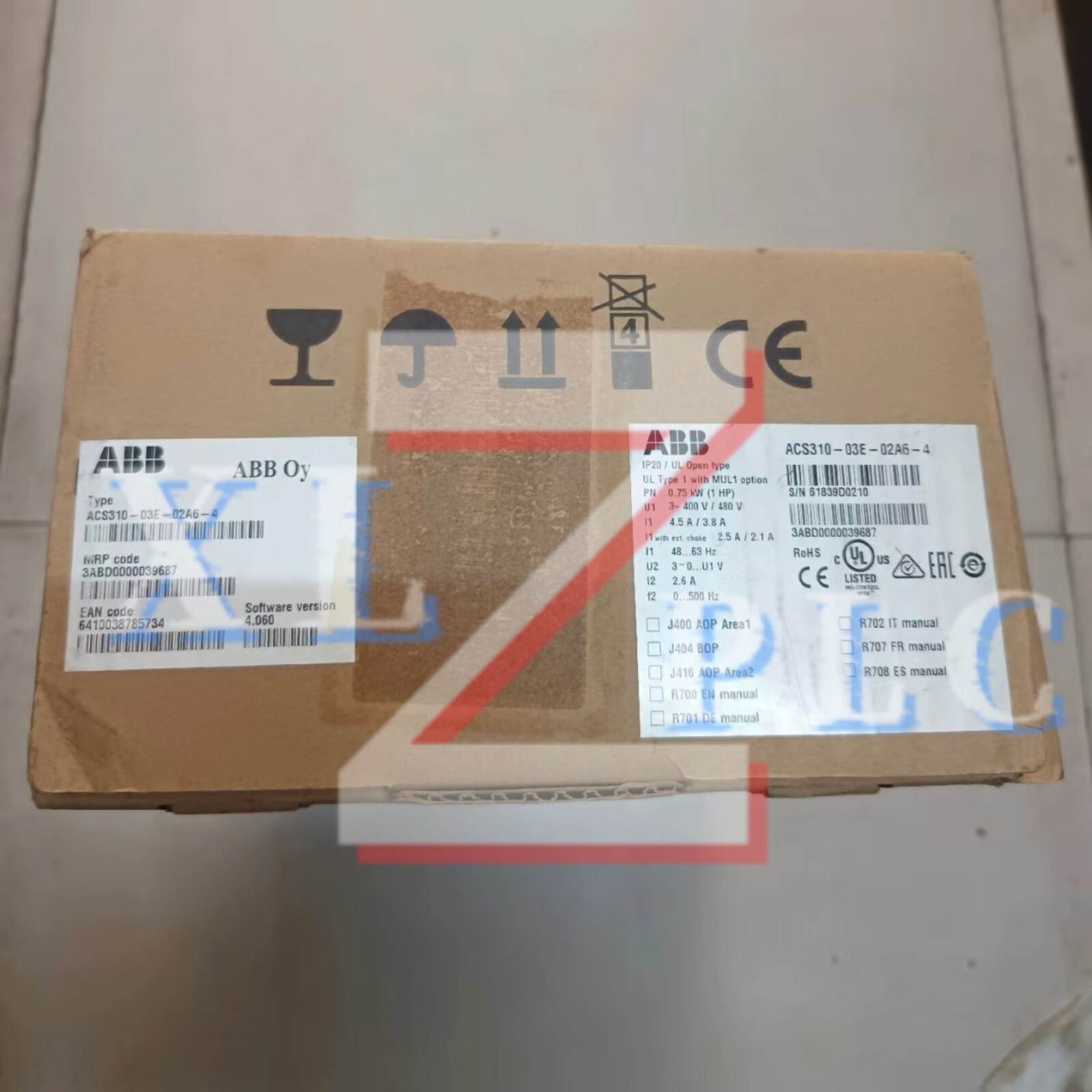 1PCS New ABB ACS310-03E-02A6-4 Frequency Converter In Box*
