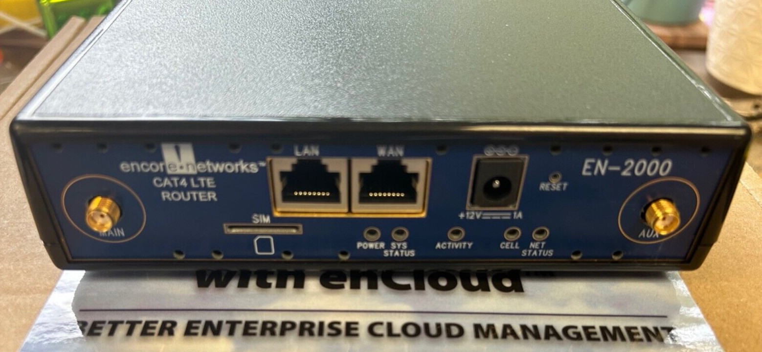 Encore Networks EN-2000-LTE-WIFI-VZW 4G/LTE CAT4 Router EN2000C4G0WIFI21 Verizon