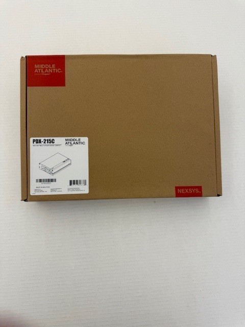 Middle Atlantic PDX-215C 2-Stage Surge Protector, 15A, 2-120V AC Outlets, NEW