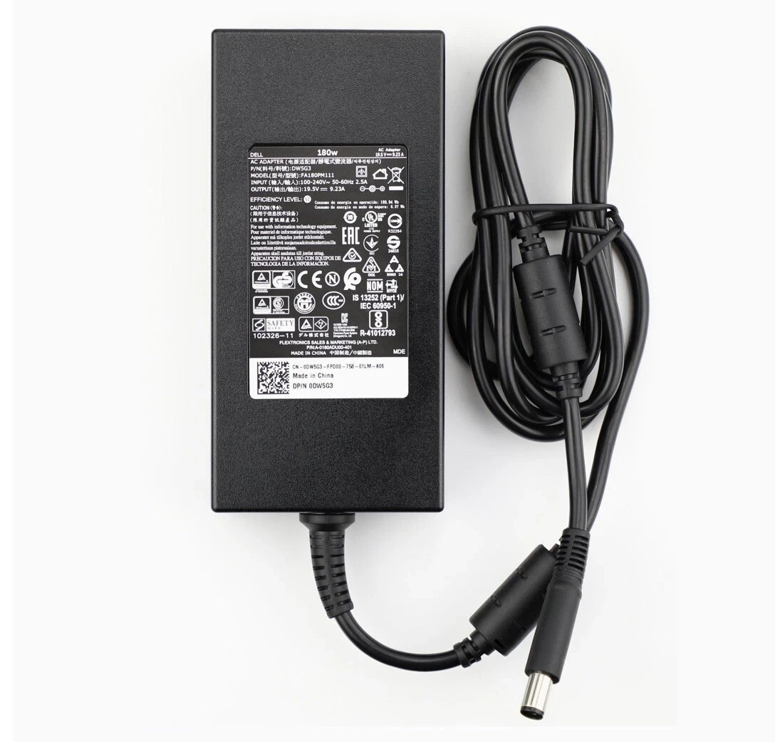 Genuine 180W 19.5V Adapter For Dell Precision M4300 M4600 M4700 M4800 7.4*5.0mm