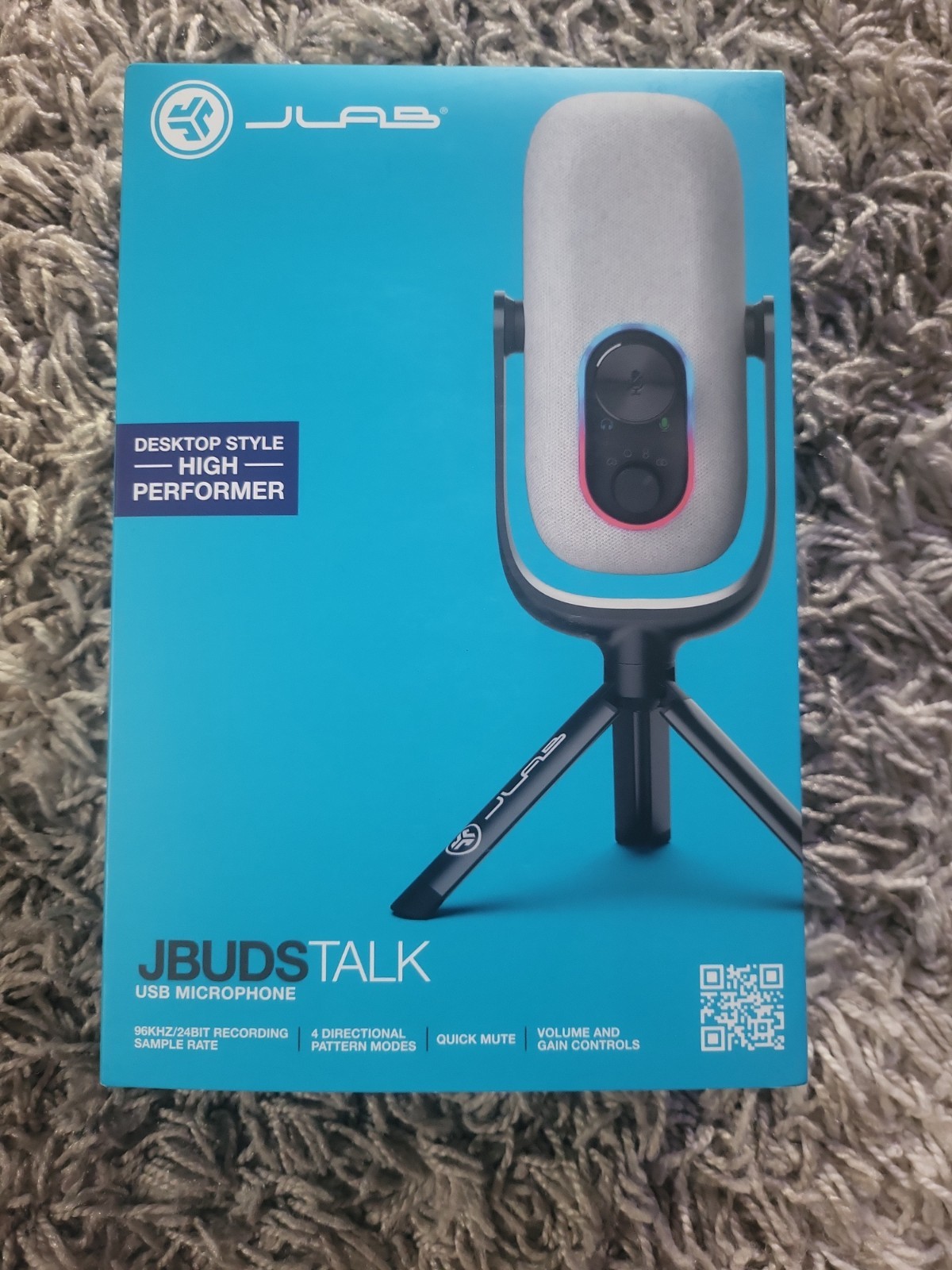 Lab JBuds Talk USB Microphone Gaming Mic PC PS5 Streaming Podcast Recording New