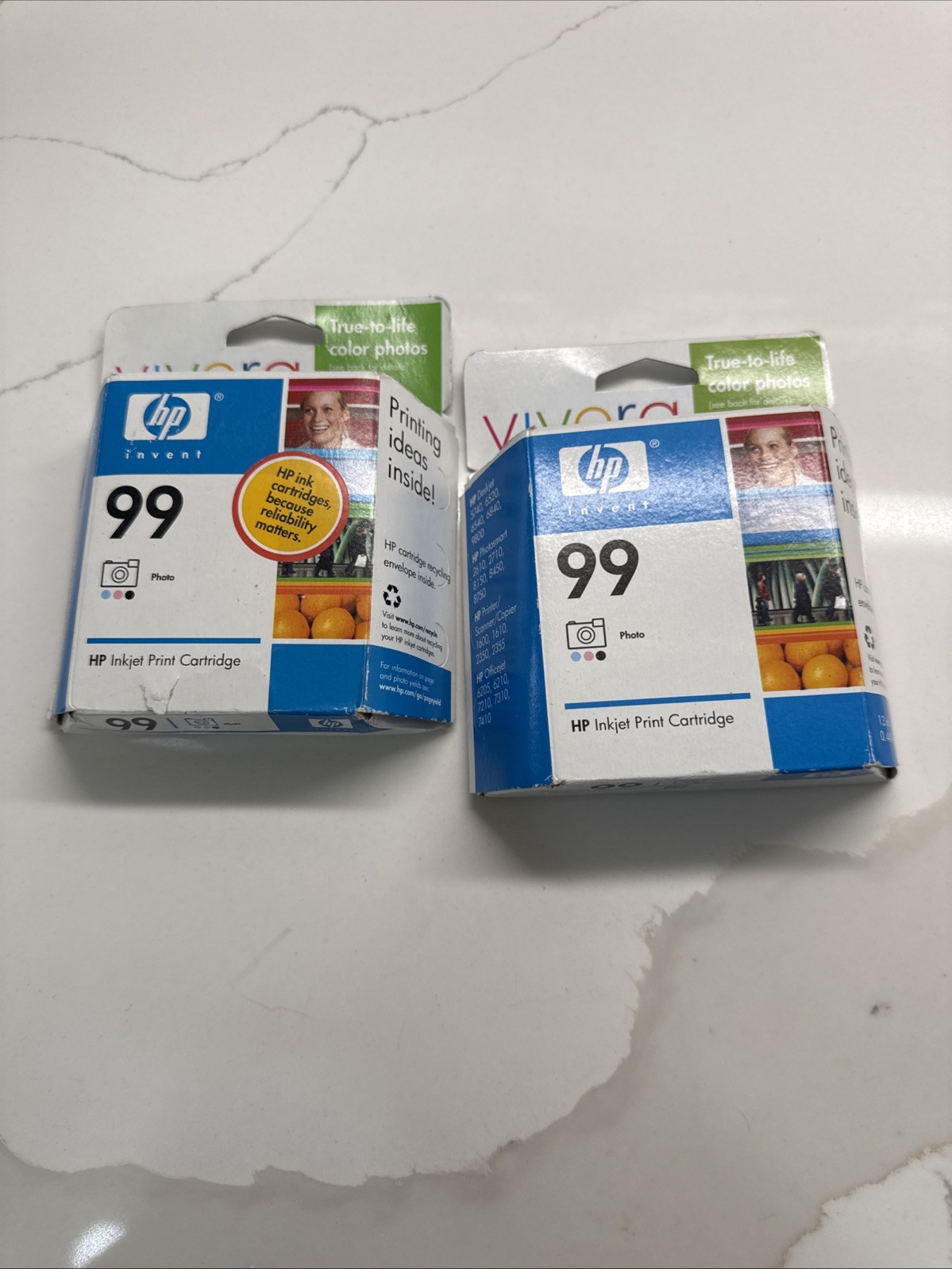 HP 99 Genuine Ink Cartridge Photo Color Expired 2007 Lot Of 2