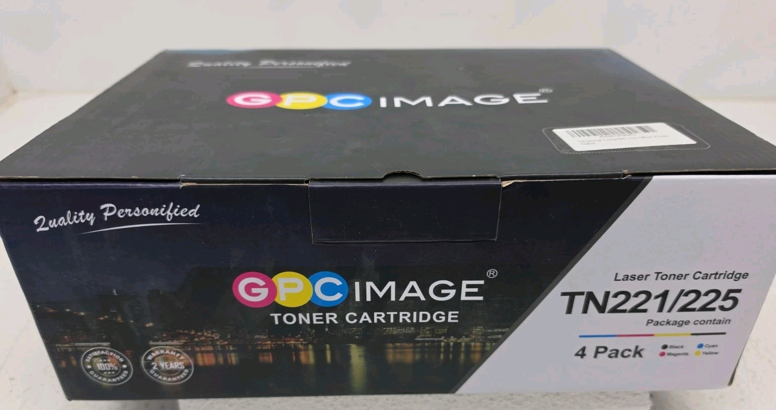 GPC Image TN221/225 Toner Cartridge - 4 Pack - 2 Black, Cyan, Yellow.  Sealed