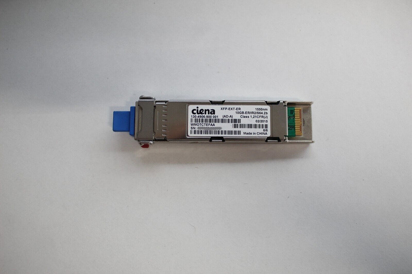 Ciena XFP-EXT-ER 10GB-ER/IR2/S64.2b 130-4906-900 Optical Transceiver WMOTCTEFAA