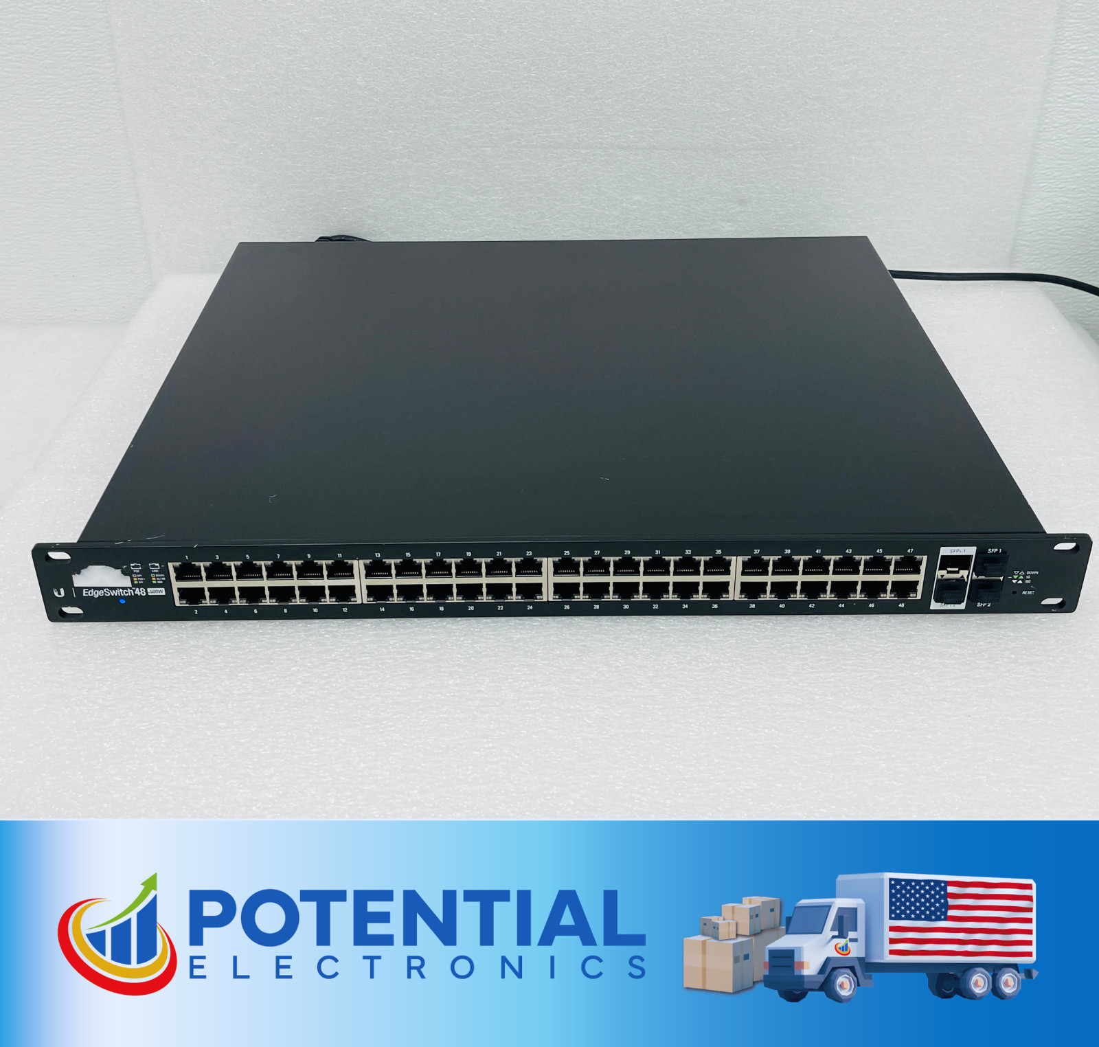 USED - Ubiquiti EdgeSwitch 48 500W ES-48-500W Gigabit PoE+ Network Switch