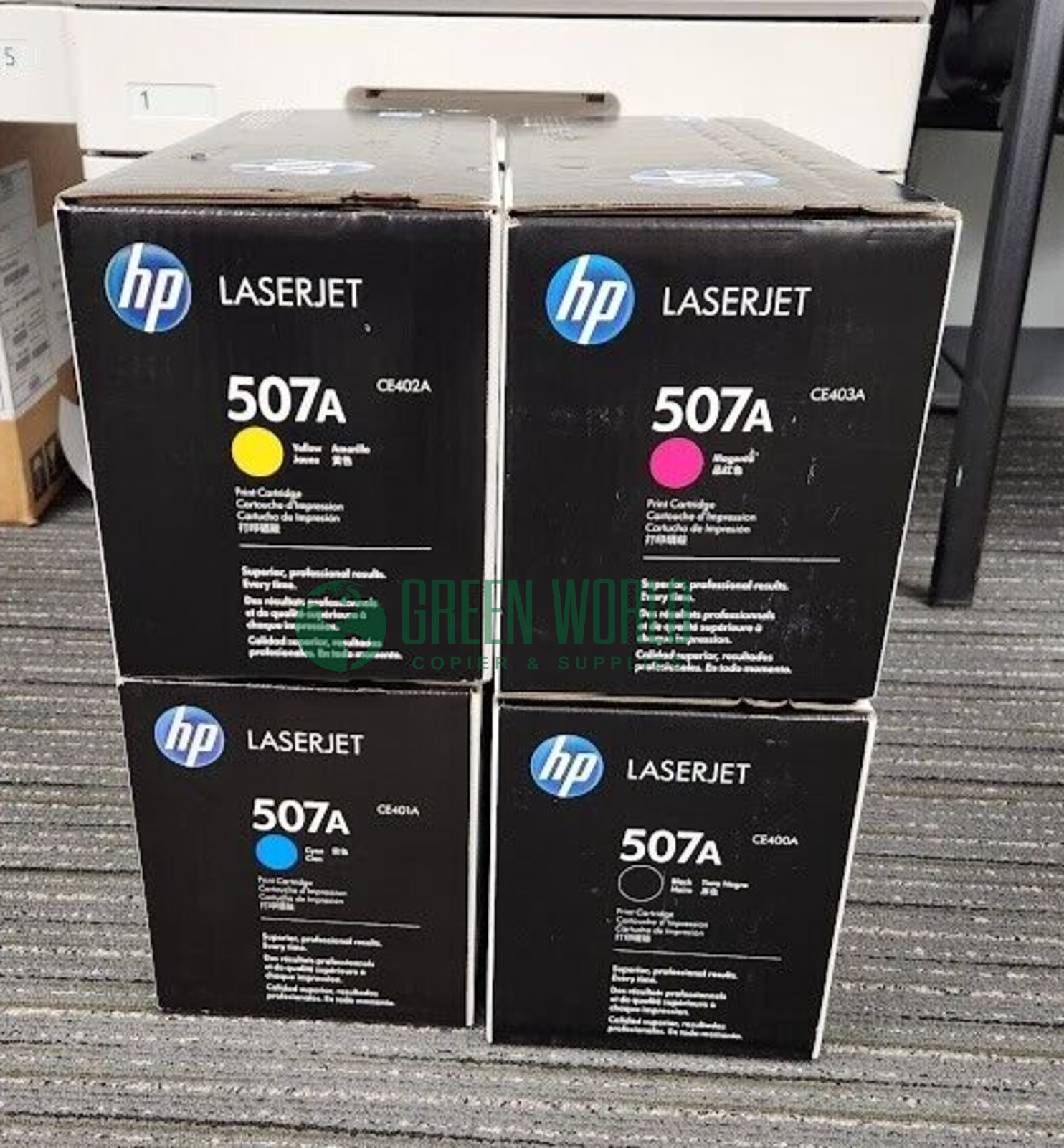 HP 507A CE401A CE402A CE403A CE400A Toner Cartridge LaserJet Enterprise 551